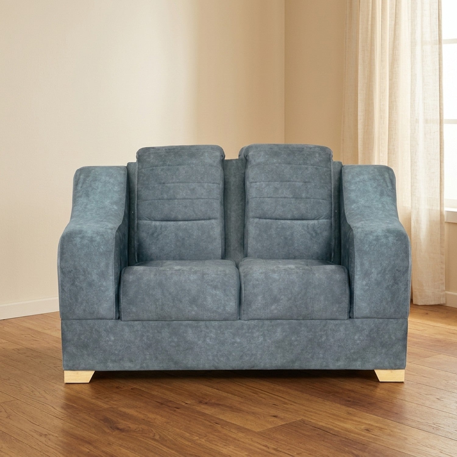 Sofa Ferrari Gris/Azul en Bogotá | Saira Muebles