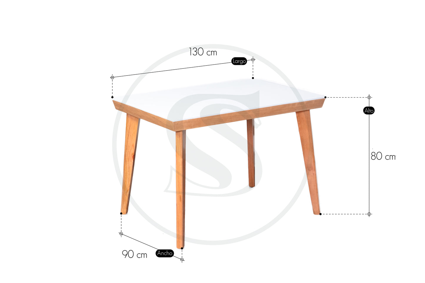 Base Comedor En Mdf / Cedro Kioto - Saira Muebles
