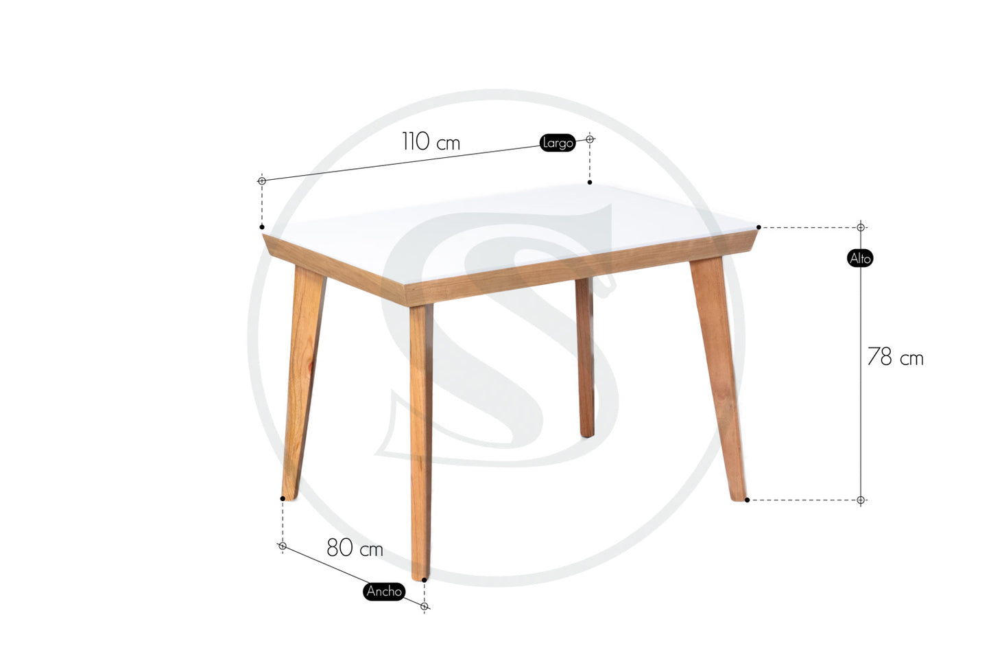 Base Comedor En Mdf / Cedro Kioto - Saira Muebles