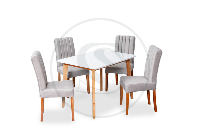 Comedor 4 Ptos Base Comedor Thiago + 4 Sillas Venecia