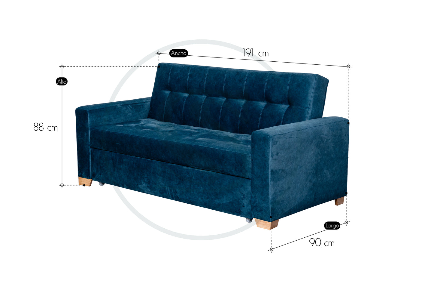 Sofa Cama Monaco - Saira Muebles