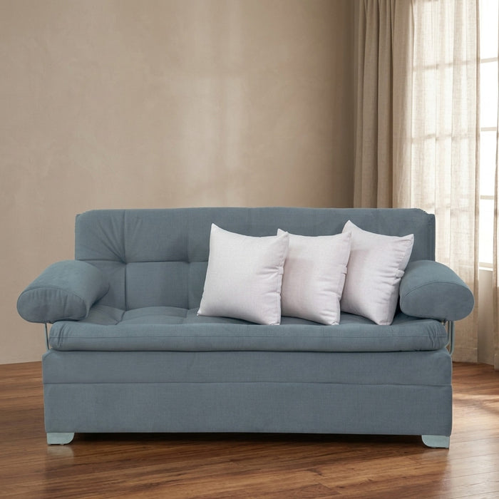 Sofa Cama Boston Gris/Rosado