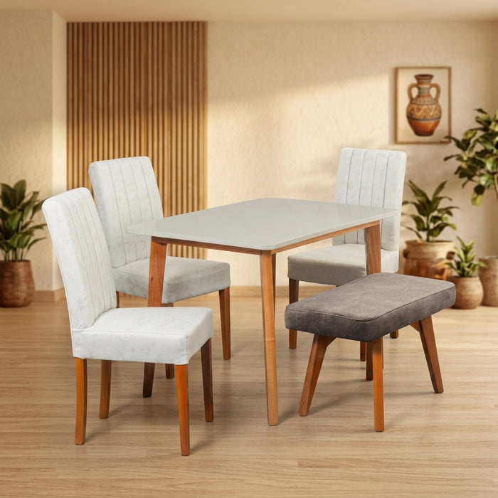 Base Comedor Thiago + Silla Venecia + Butaco Thiago
