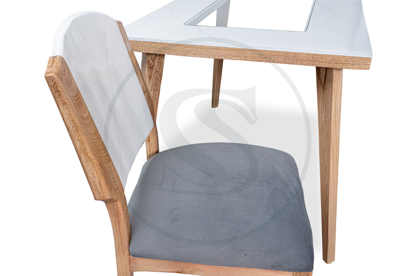 Comedor 4 Ptos
Base Comedor Belgica + 4 Sillas Belgica - Saira Muebles