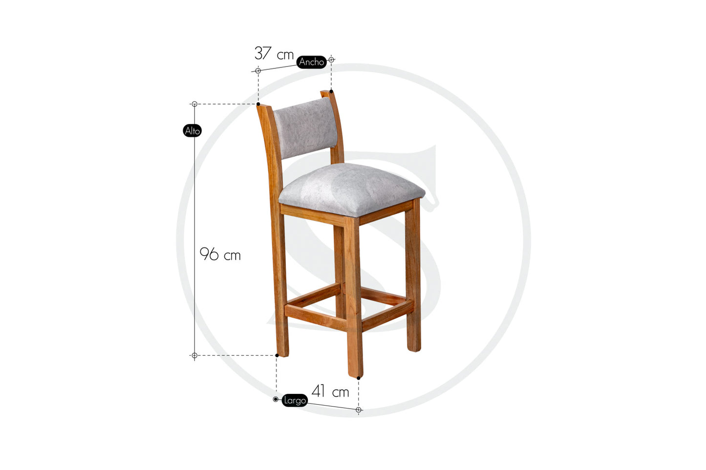 Comedor 4 Ptos
Base Comedor Italia + 4 Sillas Italia - Saira Muebles