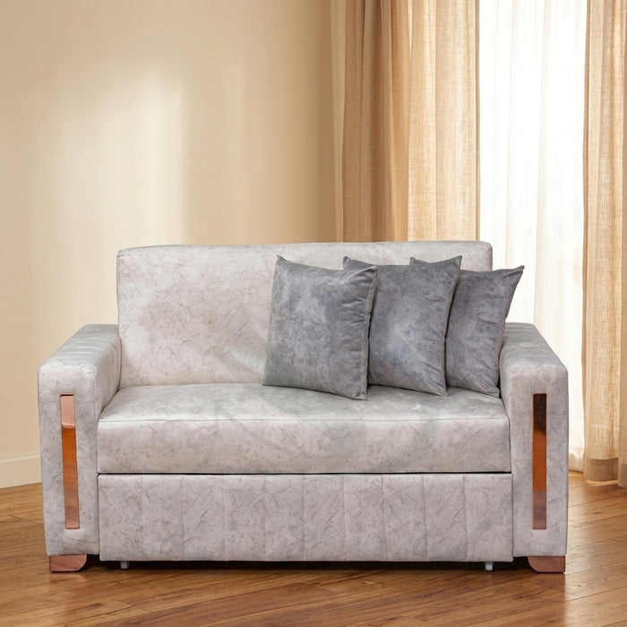 SOFA CAMA 2 o 3 PUESTOS BERLIN + COJINES DECORATRIVOS BEIGE/GRIS