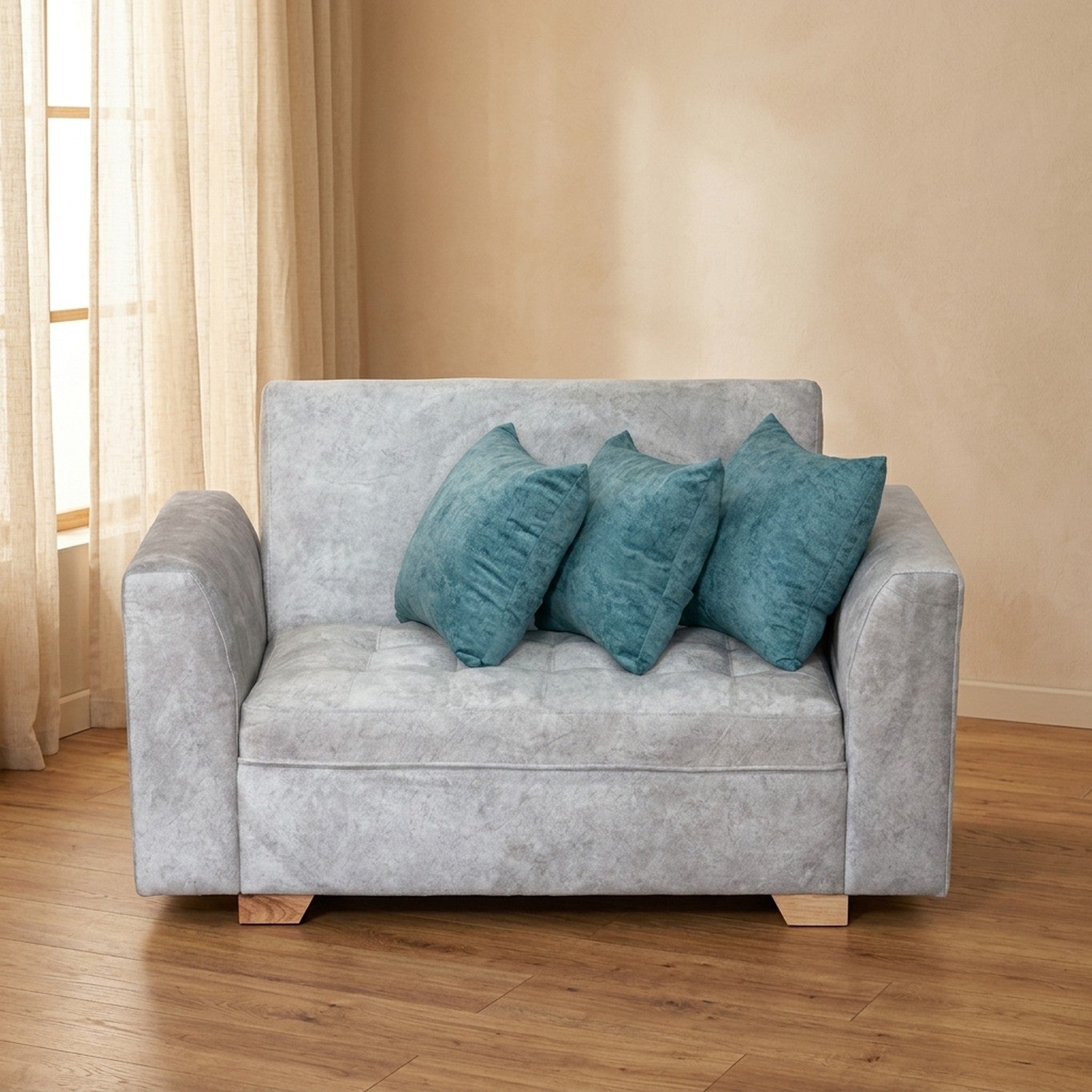Sofa Milan Gris/Verde en Bogotá | Saira Muebles