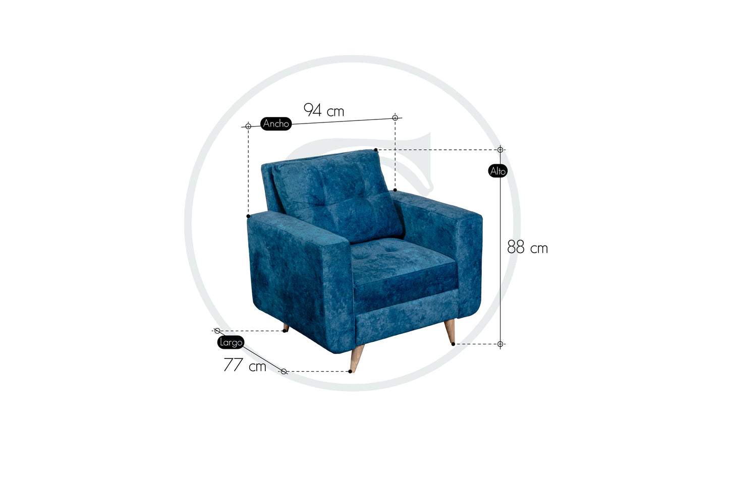 Poltrona Italia - Saira Muebles