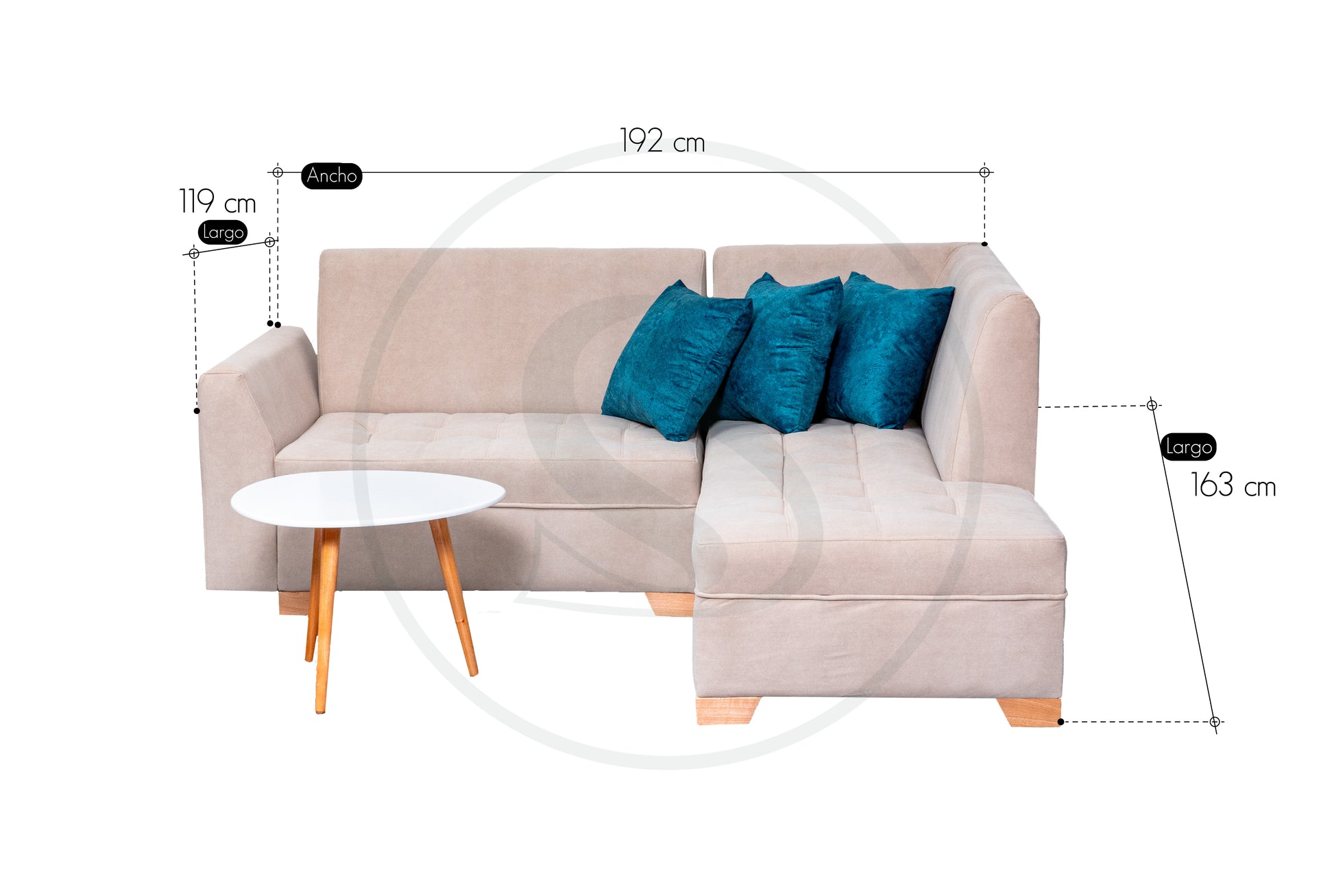 Sala En L Milan - Saira Muebles