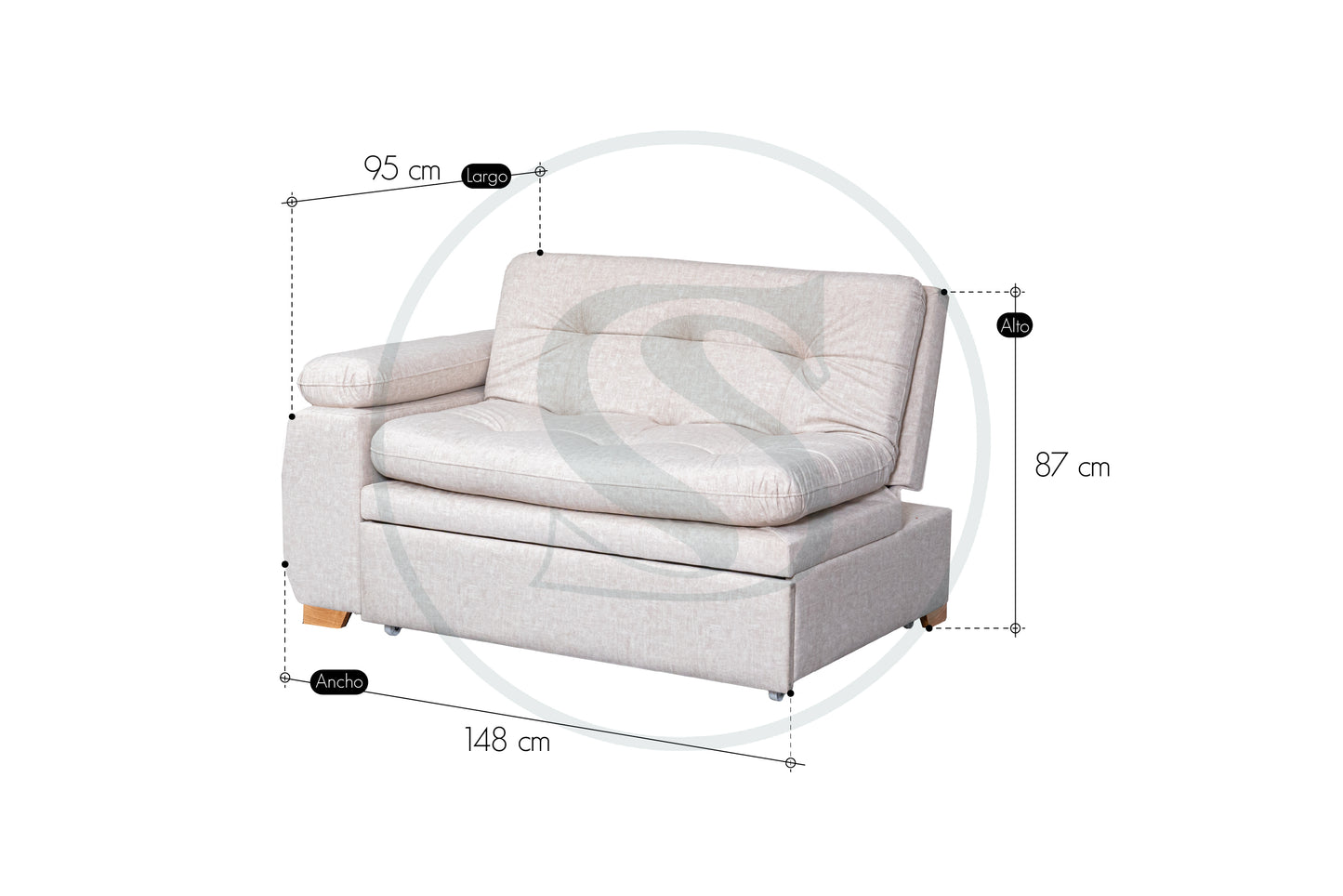 Sala Cama Belgica - Saira Muebles