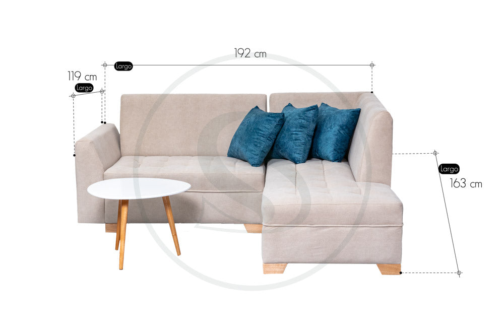 Sala En L Milan - Saira Muebles