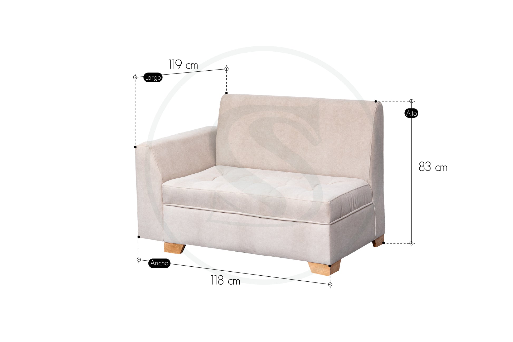 Sala En L Milan - Saira Muebles