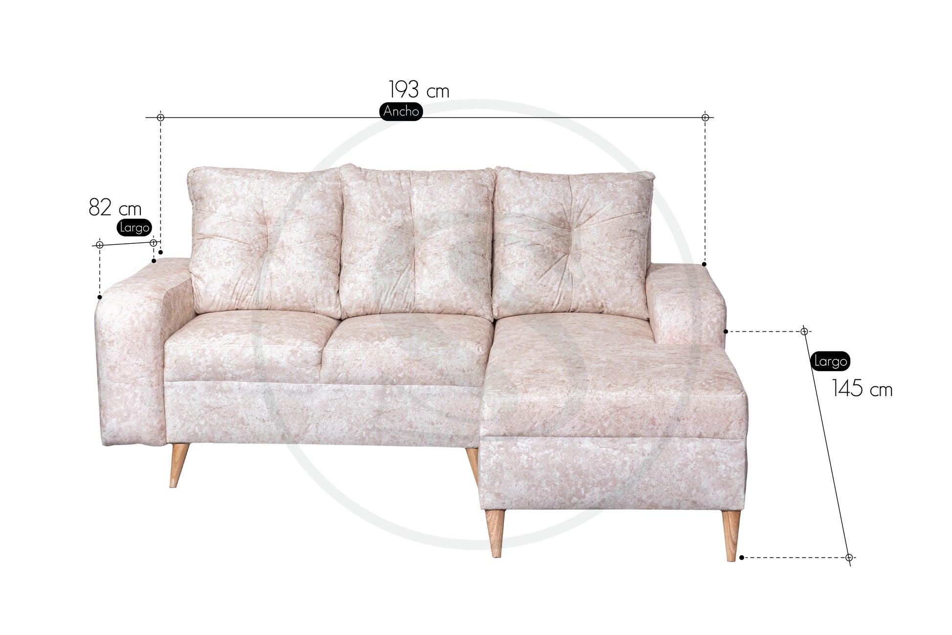 Sala En L Turquia - Saira Muebles