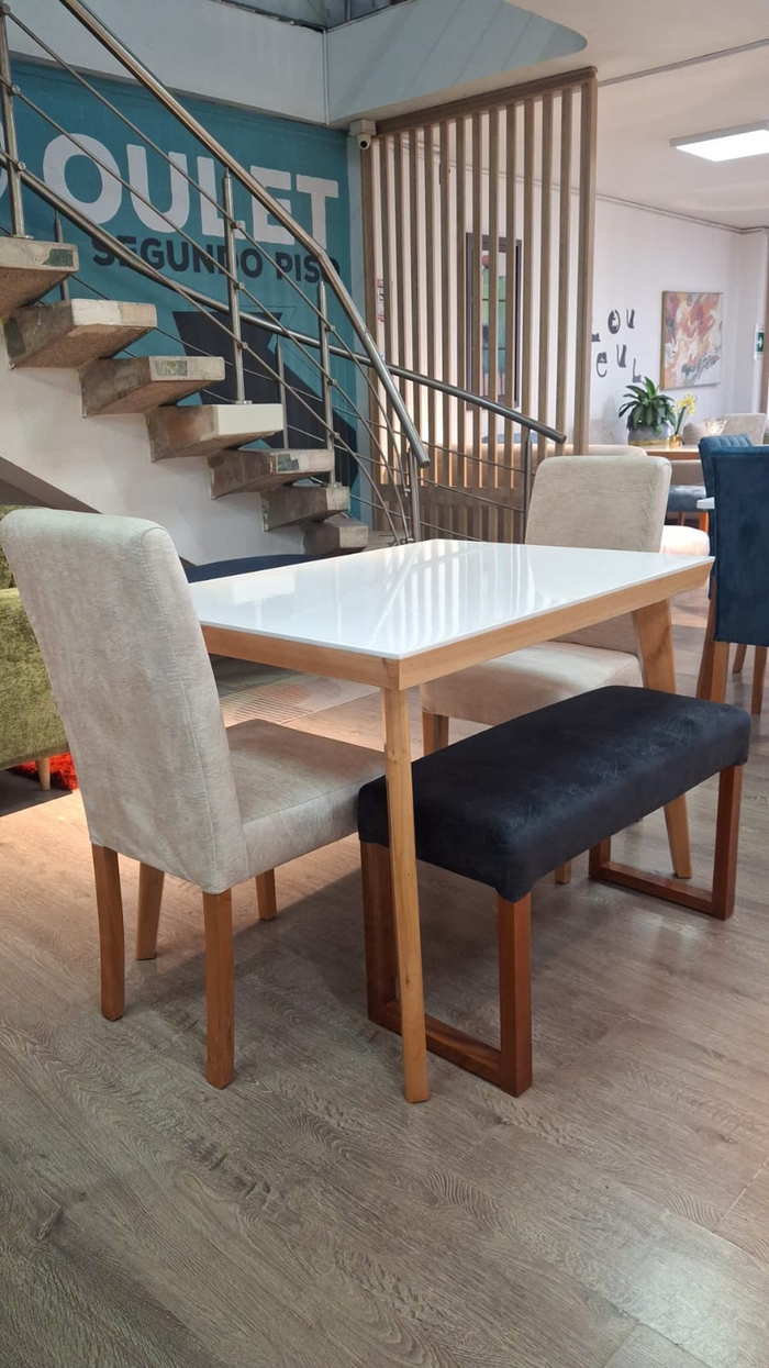 Comedor Base Kioto + Silla Río + Butaco España — Outlet