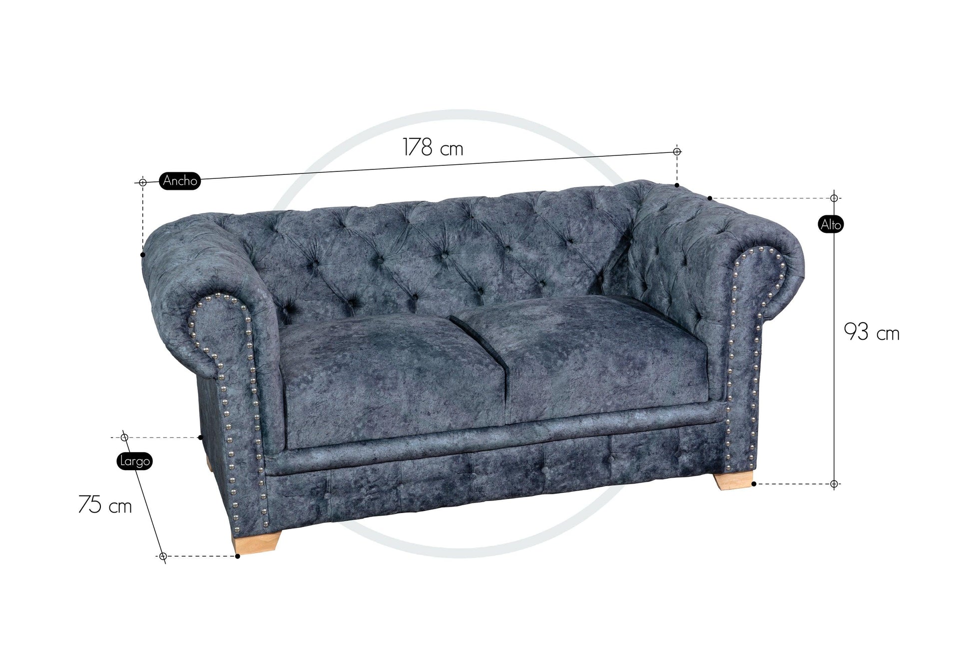 Sala + Poltrona Chester - Saira Muebles