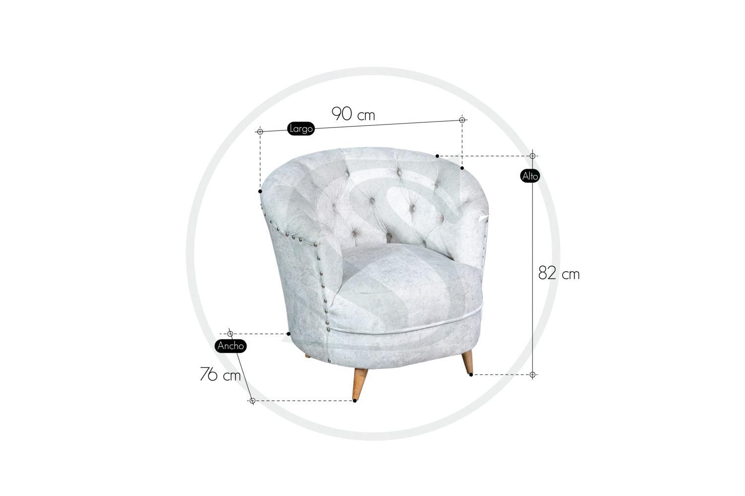 Sala + Poltrona Chester - Saira Muebles