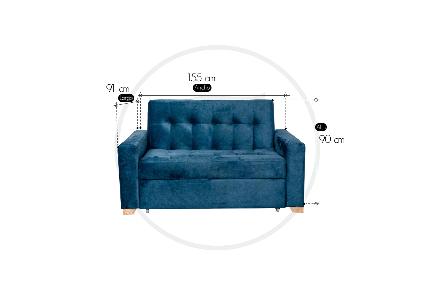 Sofa Cama Monaco - Saira Muebles