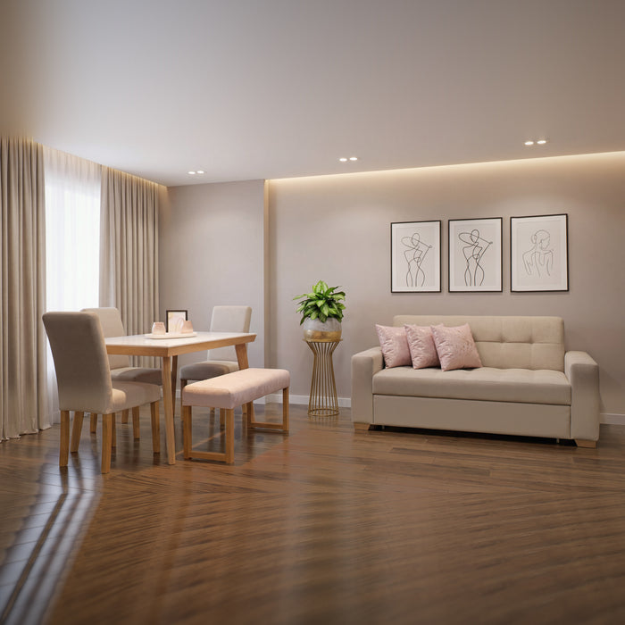 Combo Apartamentero — Sofá Cama + Comedor