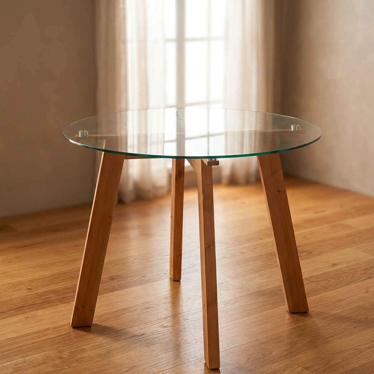 Base Comedor London 4P con vidrio | Saira Muebles