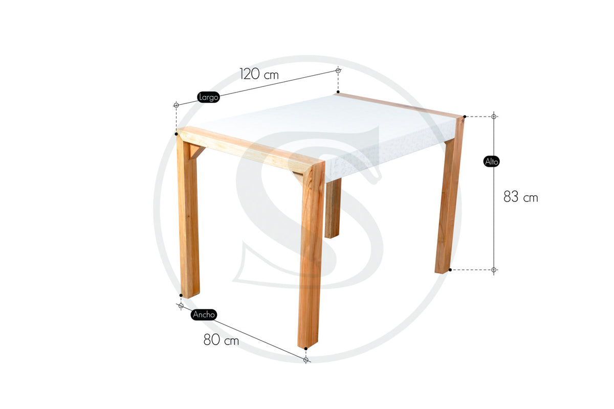 Base Comedor En Mdf / Cedro Milan - Saira Muebles