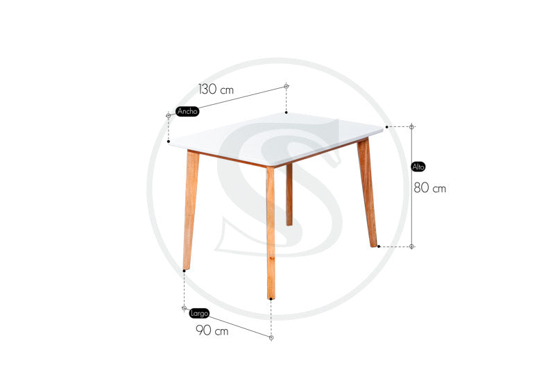Base Comedor En Mdf / Cedro Thiago - Saira Muebles