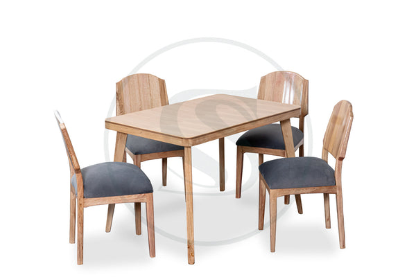 Comedor 4 Ptos
Base Comedor Porto + 4 Sillas Belgica - Saira Muebles