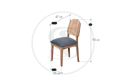 Comedor 4 Ptos
Base Comedor Porto + 4 Sillas Belgica - Saira Muebles