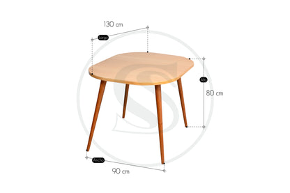 Base Comedor En Mdf / Cedro Alaska - Saira Muebles