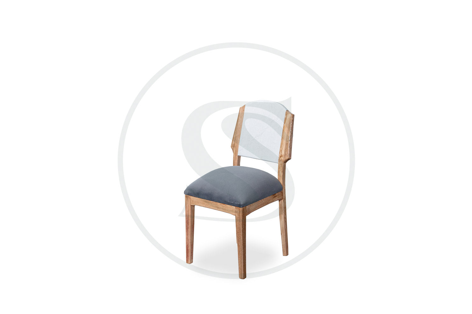 Silla Comedor En Flor Morado Belgica - Saira Muebles