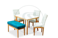 Comedor Estambul 5 Ptos 
Base Comedor Kioto + 3 Sillas Estambul+
1 Butaco Verona - Saira Muebles