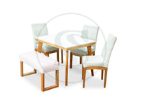 Comedor Estambul 5 Ptos 
Base Comedor Kioto + 3 Sillas Estambul+
1 Butaco Verona - Saira Muebles