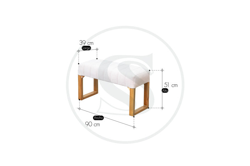 Butaco En Cedro Venecia - Saira Muebles