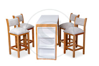 Comedor 4 Ptos 
Base Comedor Italia + 4 Sillas Italia - Saira Muebles