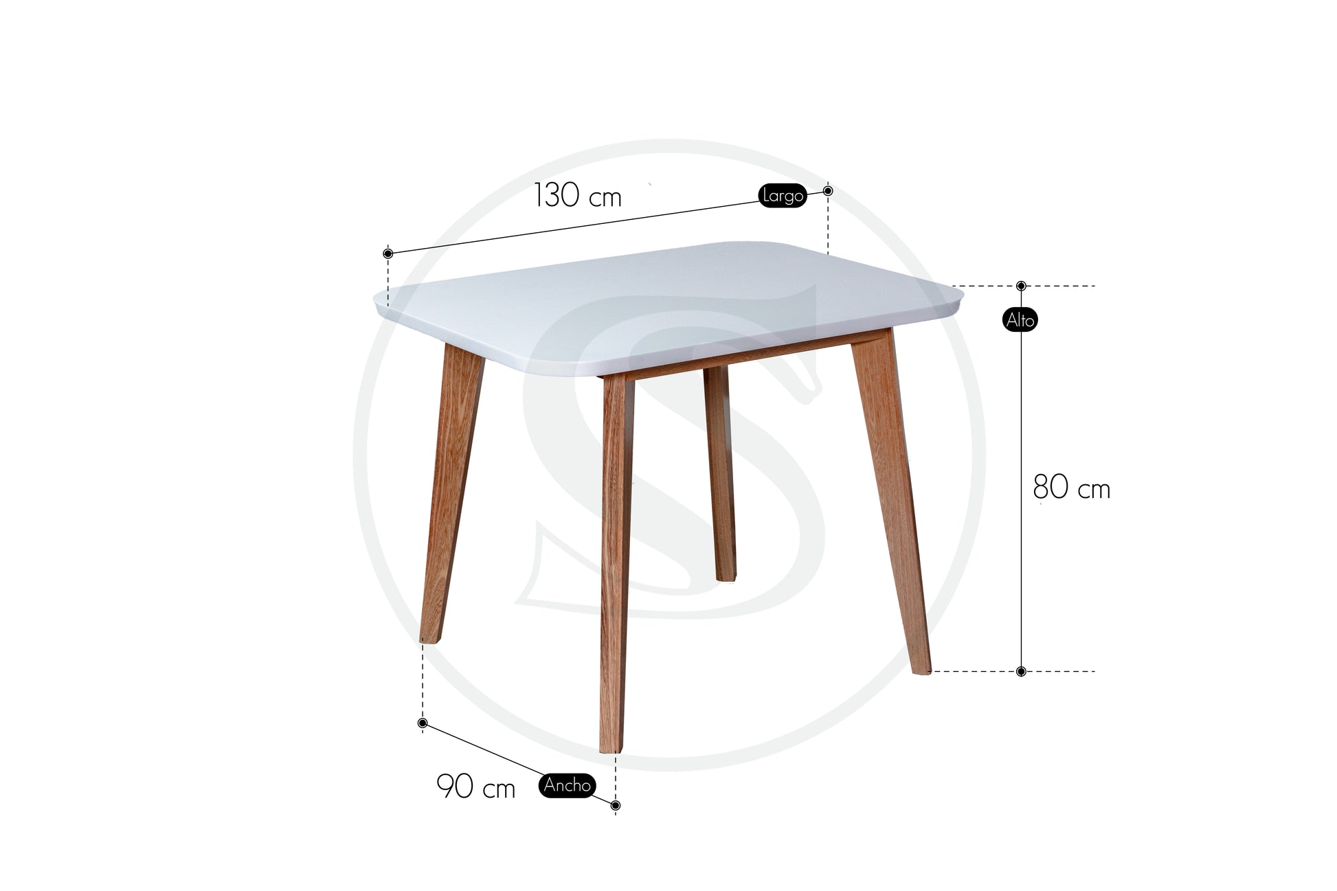 Base Comedor En Mdf / Flor Morado Osaki - Saira Muebles