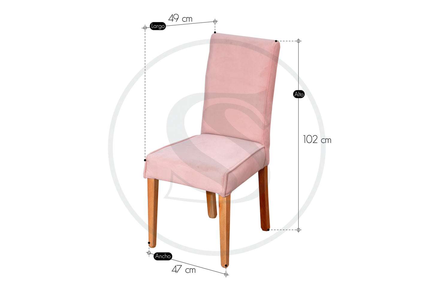 Silla Comedor En Cedro Rio - Saira Muebles