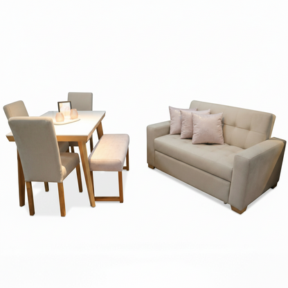 Combo Apartamentero — Sofá Cama + Comedor – foto 5 | Saira Muebles