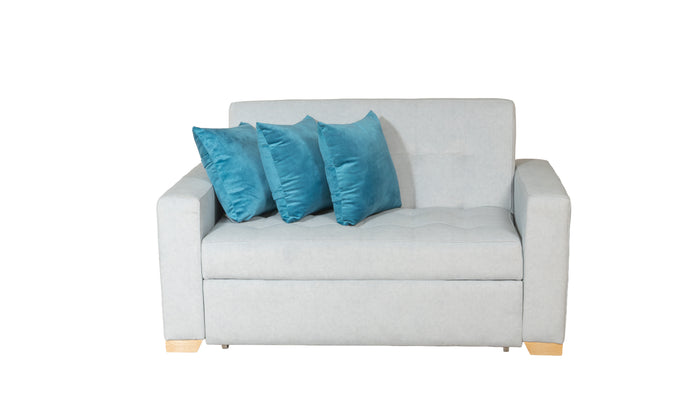 Sofa Cama Monaco Beige / Azul