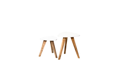 Mesa De Centro X 2 Und En Mdf / Cedro Roma - Saira Muebles
