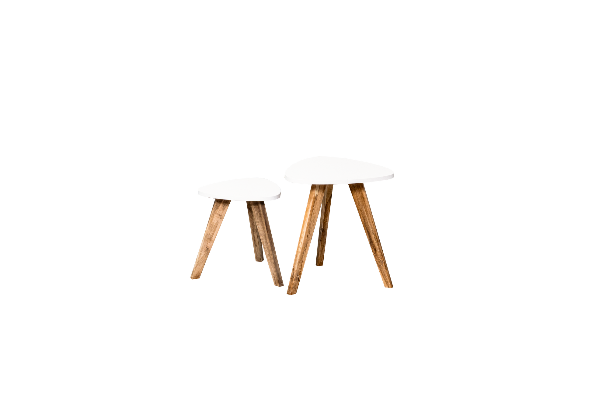 Mesa De Centro X 2 Und En Mdf / Cedro Roma - Saira Muebles