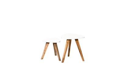 Mesa De Centro X 2 Und En Mdf / Cedro Roma - Saira Muebles