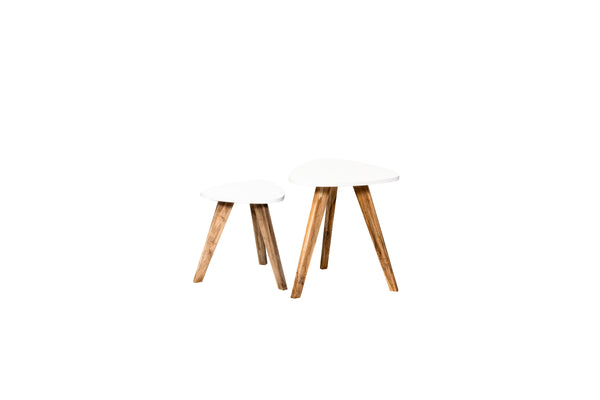 Mesa De Centro X 2 Und En Mdf / Cedro Roma