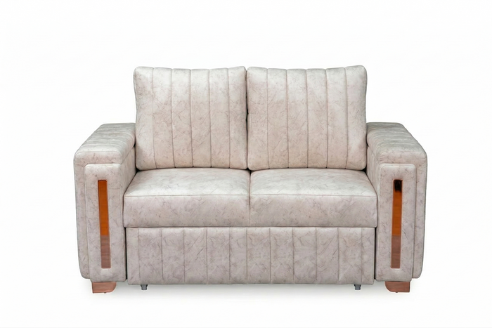 Sofá Cama 2 o 3 Puestos Portugal | Diseño Vertical Moderno en Terciopelo Tipo Piel de Durazno