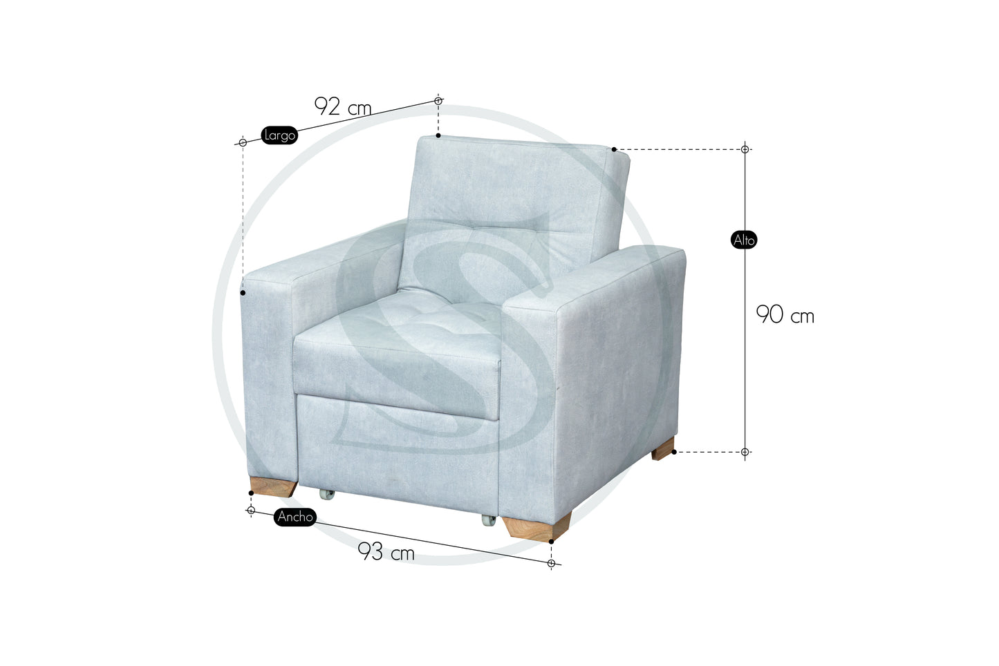 Poltrona Monaco - Saira Muebles