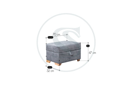 Puff Baul España - Saira Muebles