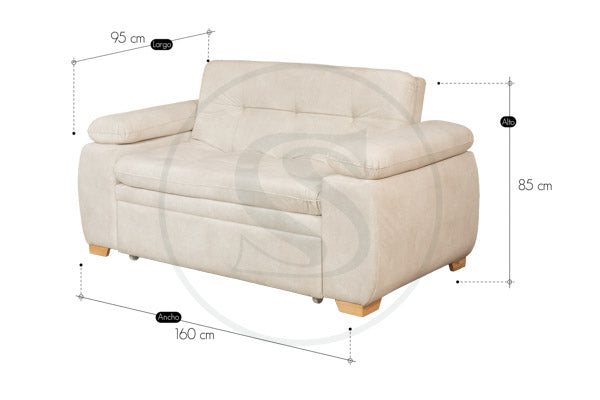 Sofa Cama Belgica 2 Puestos