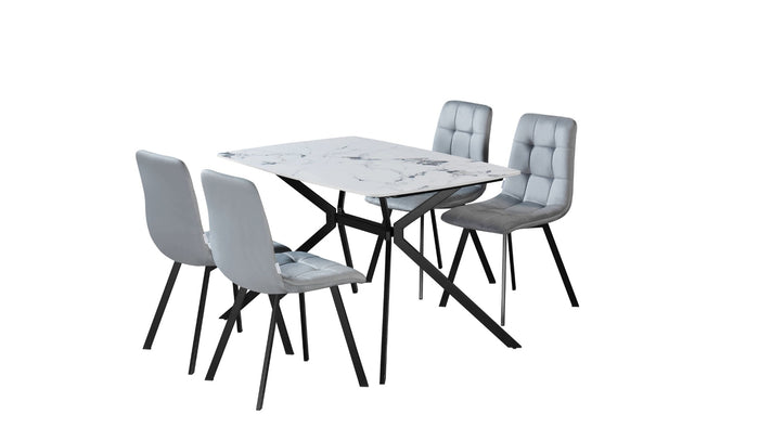 Comedor Base 4 Pros + 4 Sillas Omega