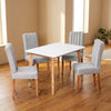 Comedor 4 Ptos Base Comedor Thiago + 4 Sillas Venecia Gris - foto 1