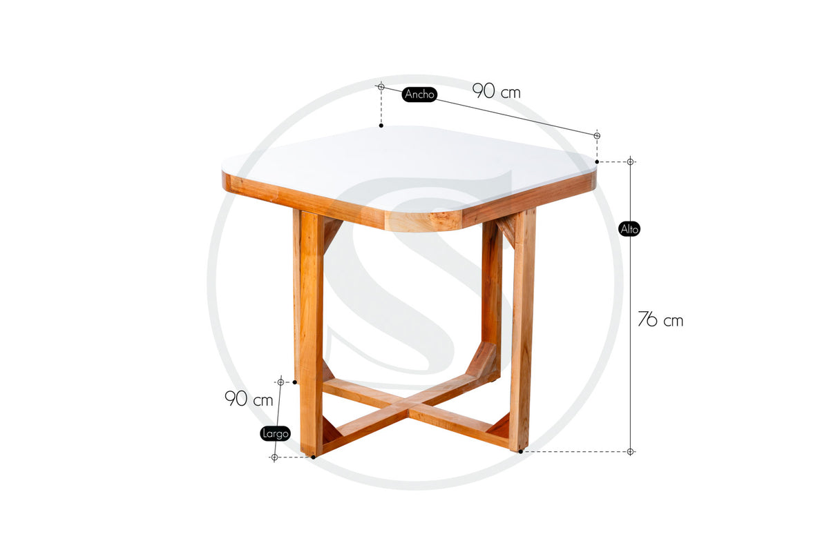 Comedor 4 Ptos 
Base Comedor Ahorra Espacio + 
Silla Ahorra Espacio - Saira Muebles