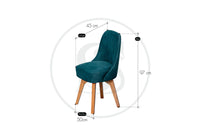 Silla Comedor En Cedro Escandinavo - Saira Muebles