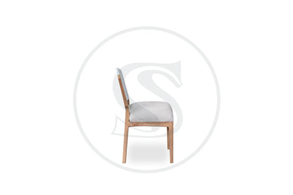 Silla Comedor En Flor Morado Belgica - Saira Muebles